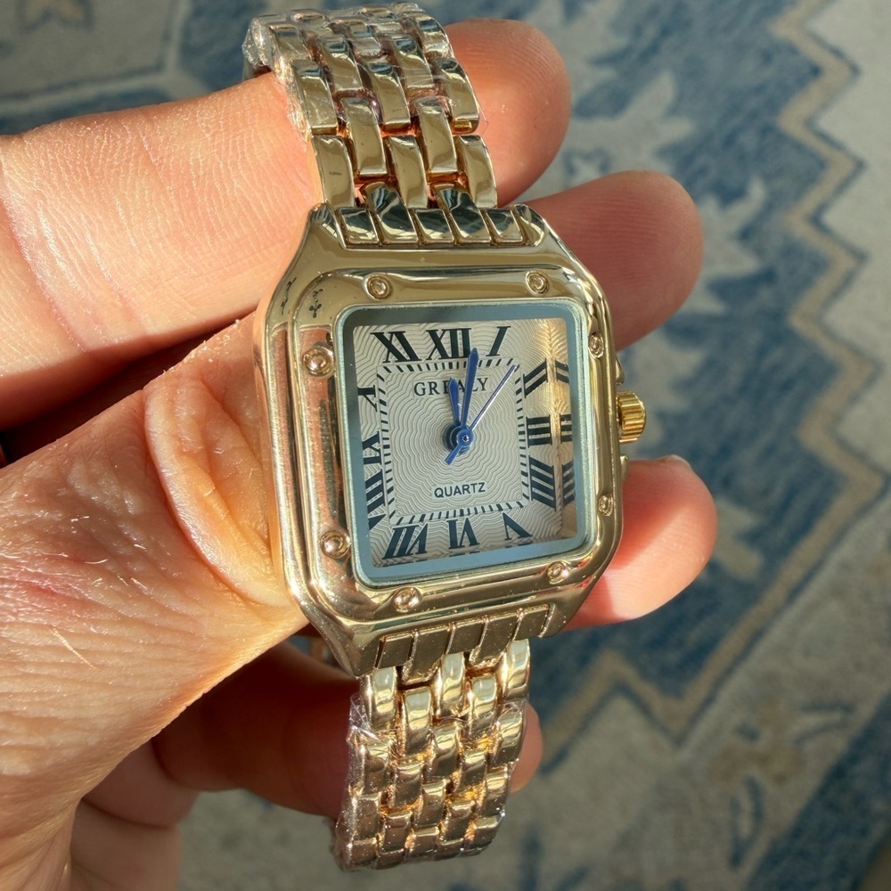 Panthere Classic Rectangle Stainless Steel Watch - Picture 3 of 4